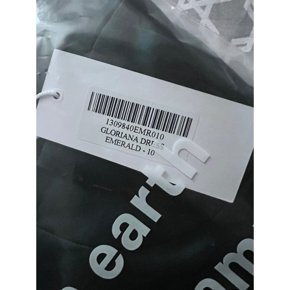 Reformation Gloriana Silk Dress in Emerald 10 NWT SOLD OUT - Picture 7 of 9